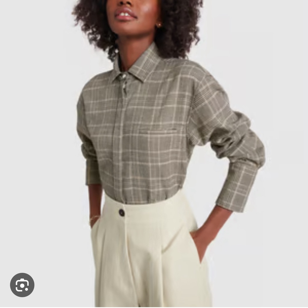 Goop Label Rosa Plaid shirt-jacket